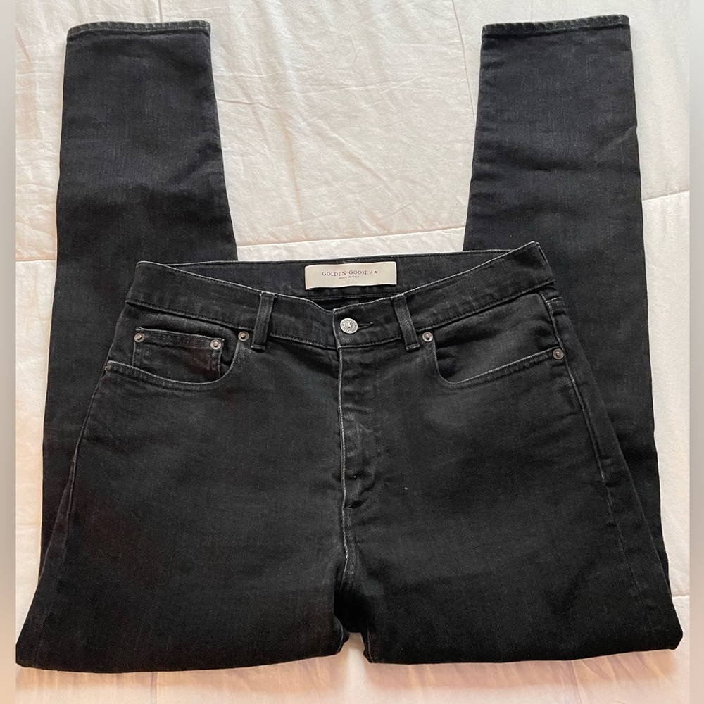 Golden Goose Black Slim Men Jeans